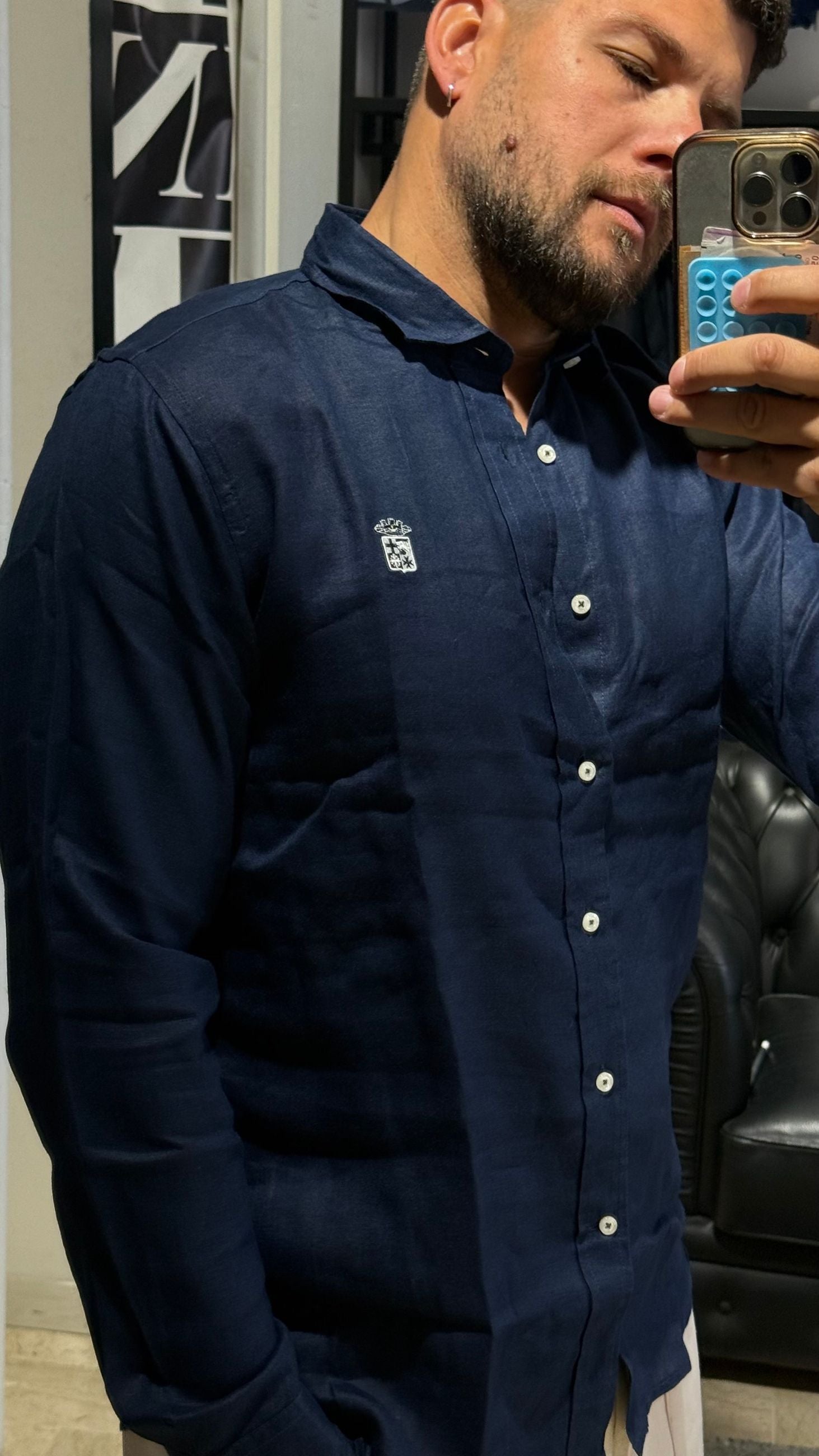 MARINA MILITARE CAMICIA 100% LINO MYS0127