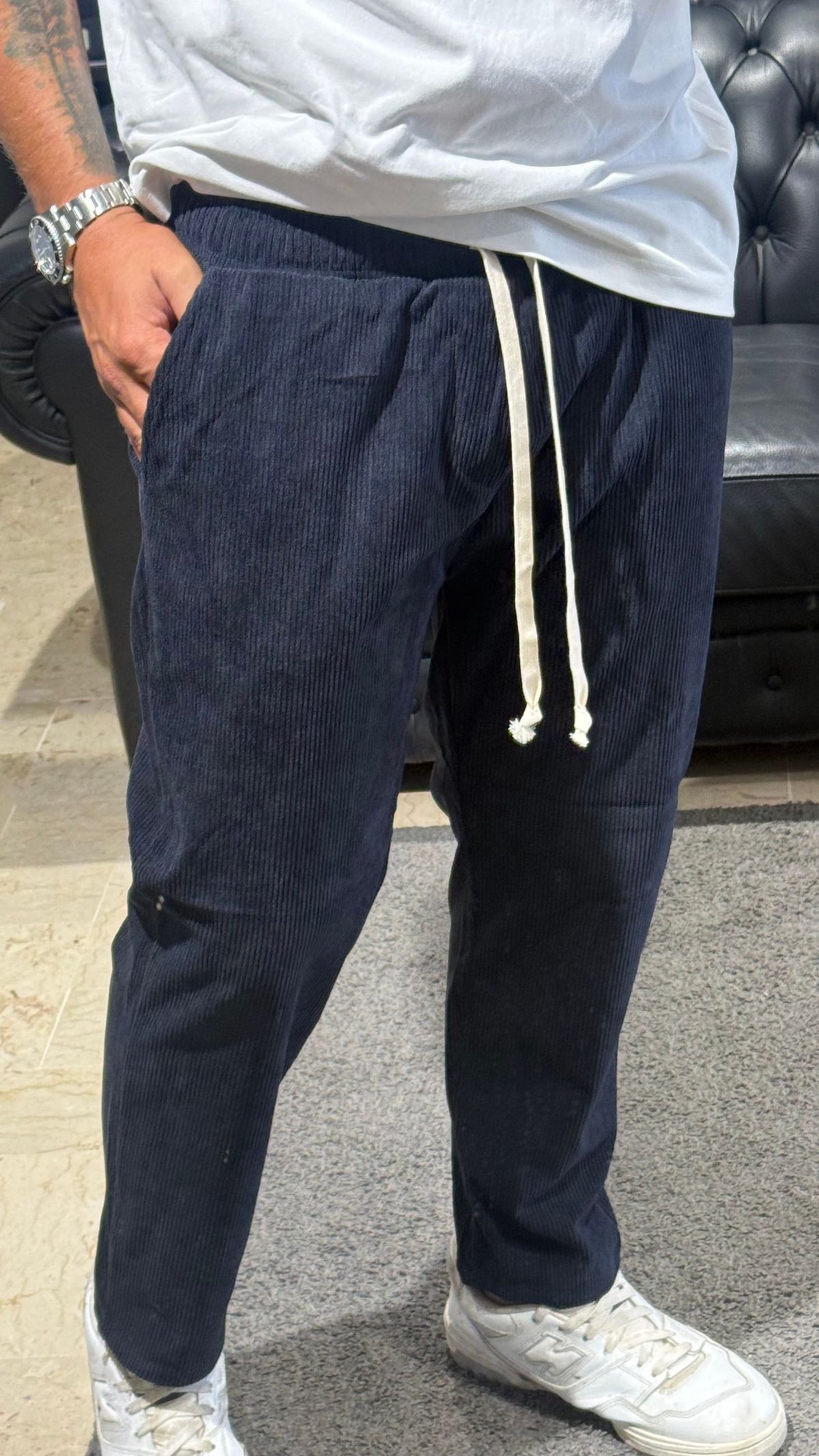 PANTALONE SARTORIA SICILIANA CAPRI VELLUTO