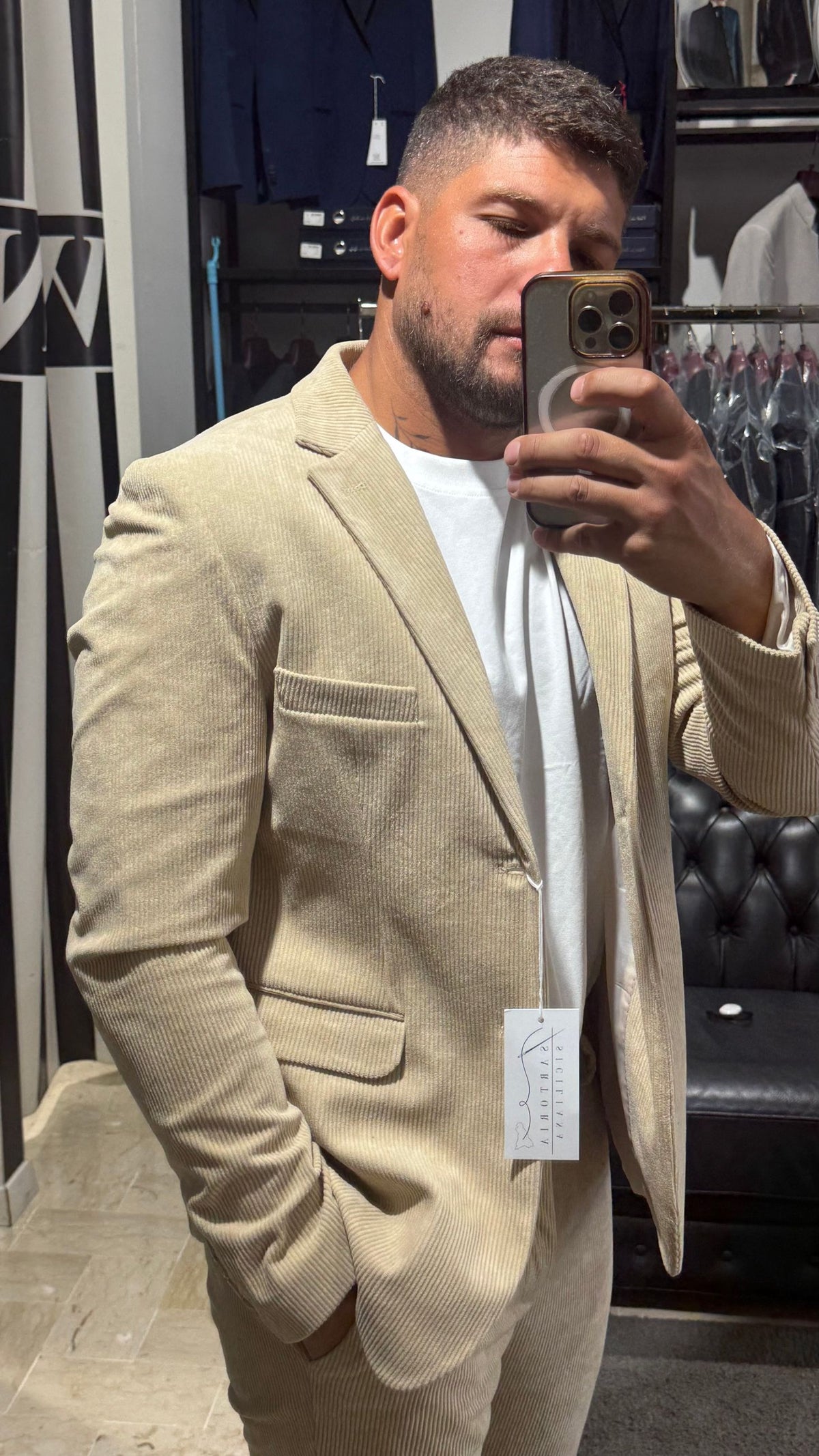 ABITO SARTORIA SICILIANA VELLUTO
