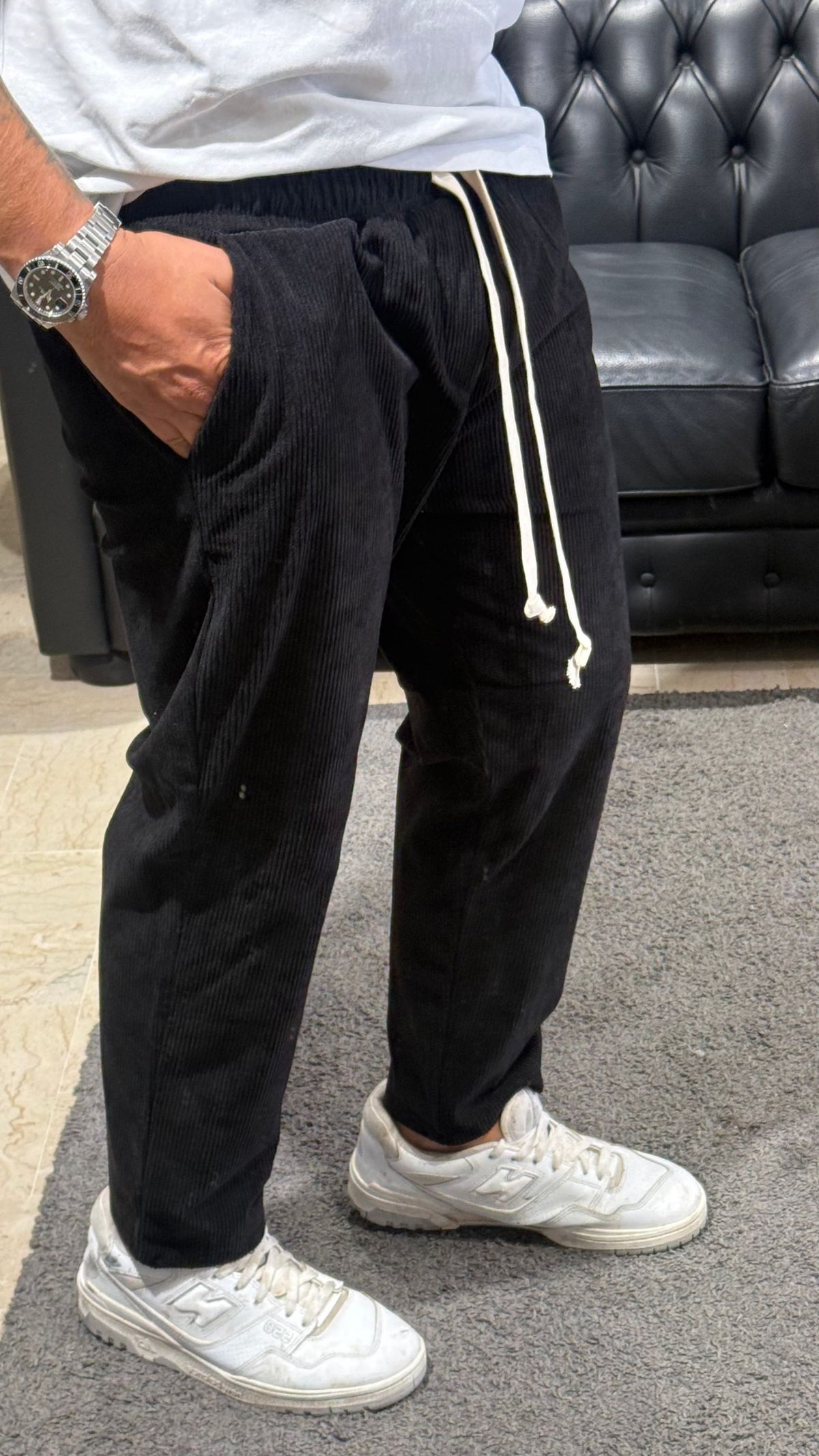 PANTALONE SARTORIA SICILIANA CAPRI VELLUTO