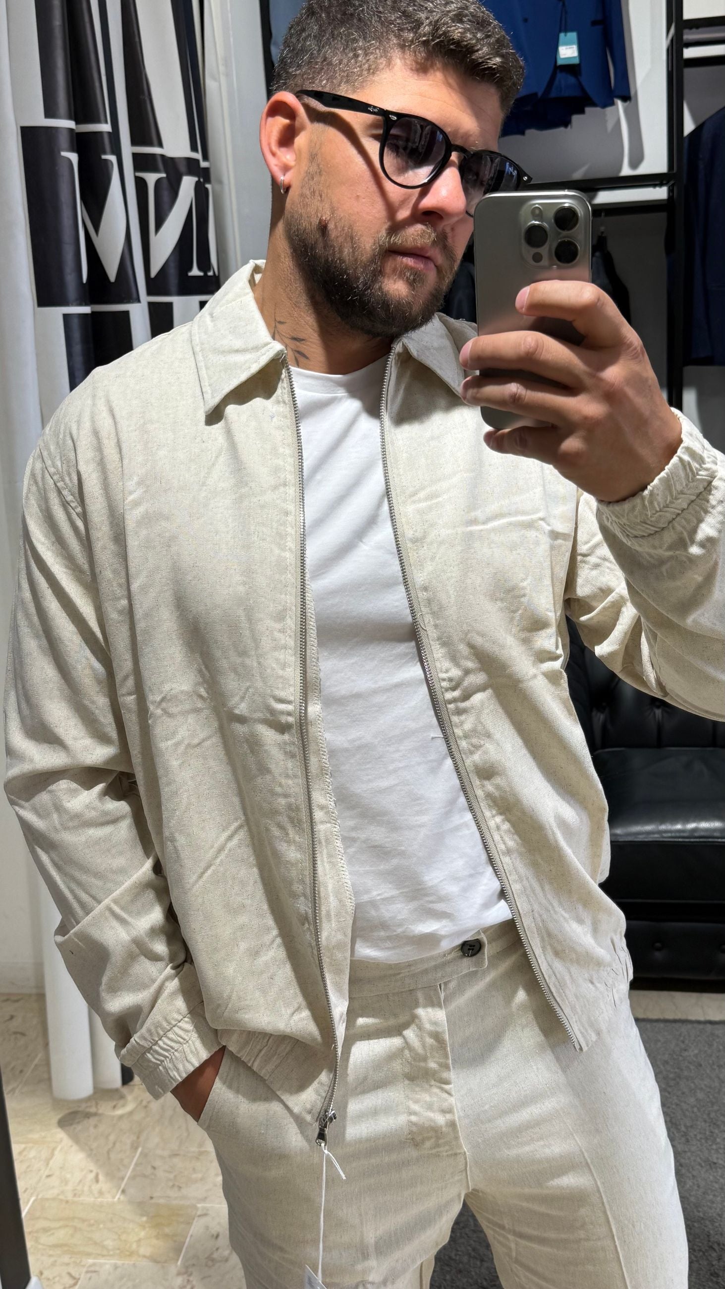 SARTORIA SICILIANA COORDINATO SPRITZ LINO