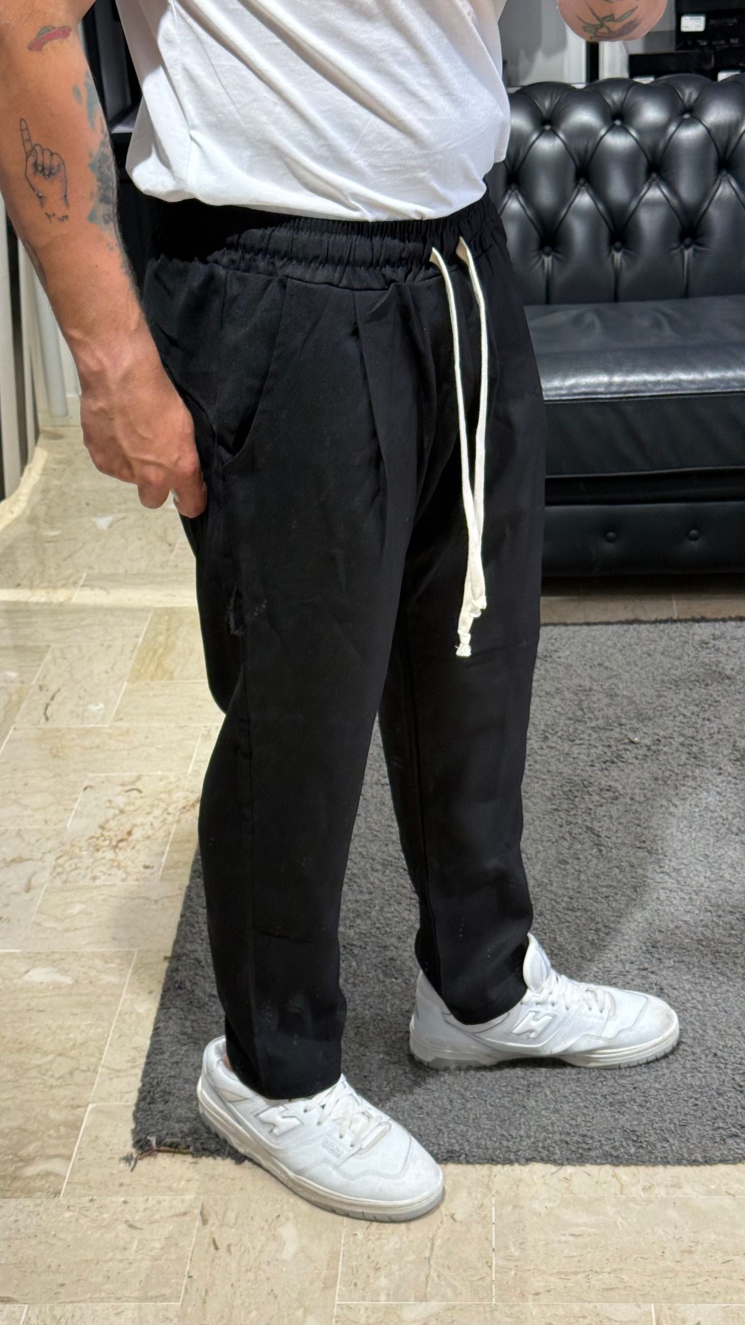 SARTORIA SICILIANA PANTALONE CAPRI LINO