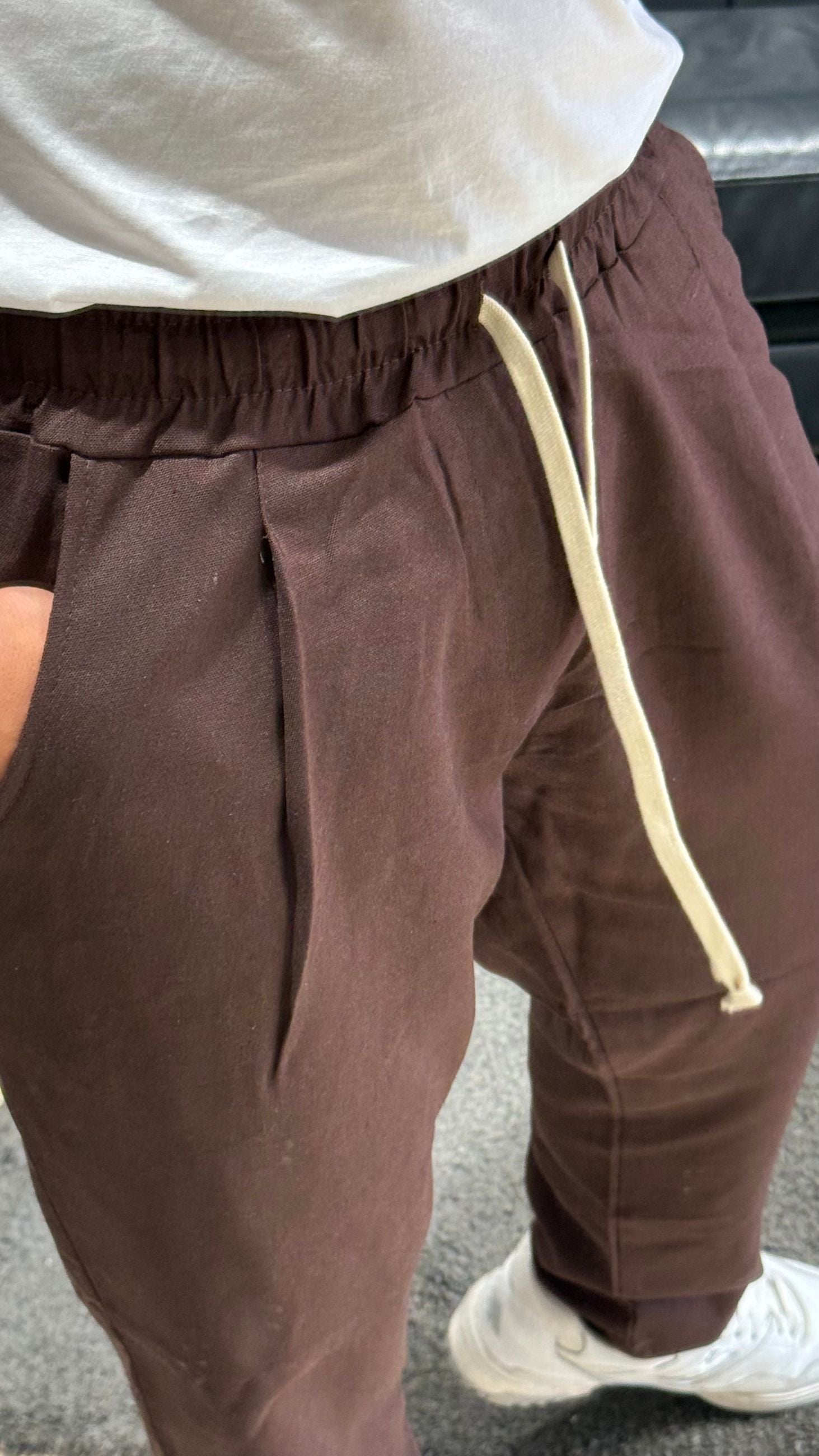 SARTORIA SICILIANA PANTALONE CAPRI LINO