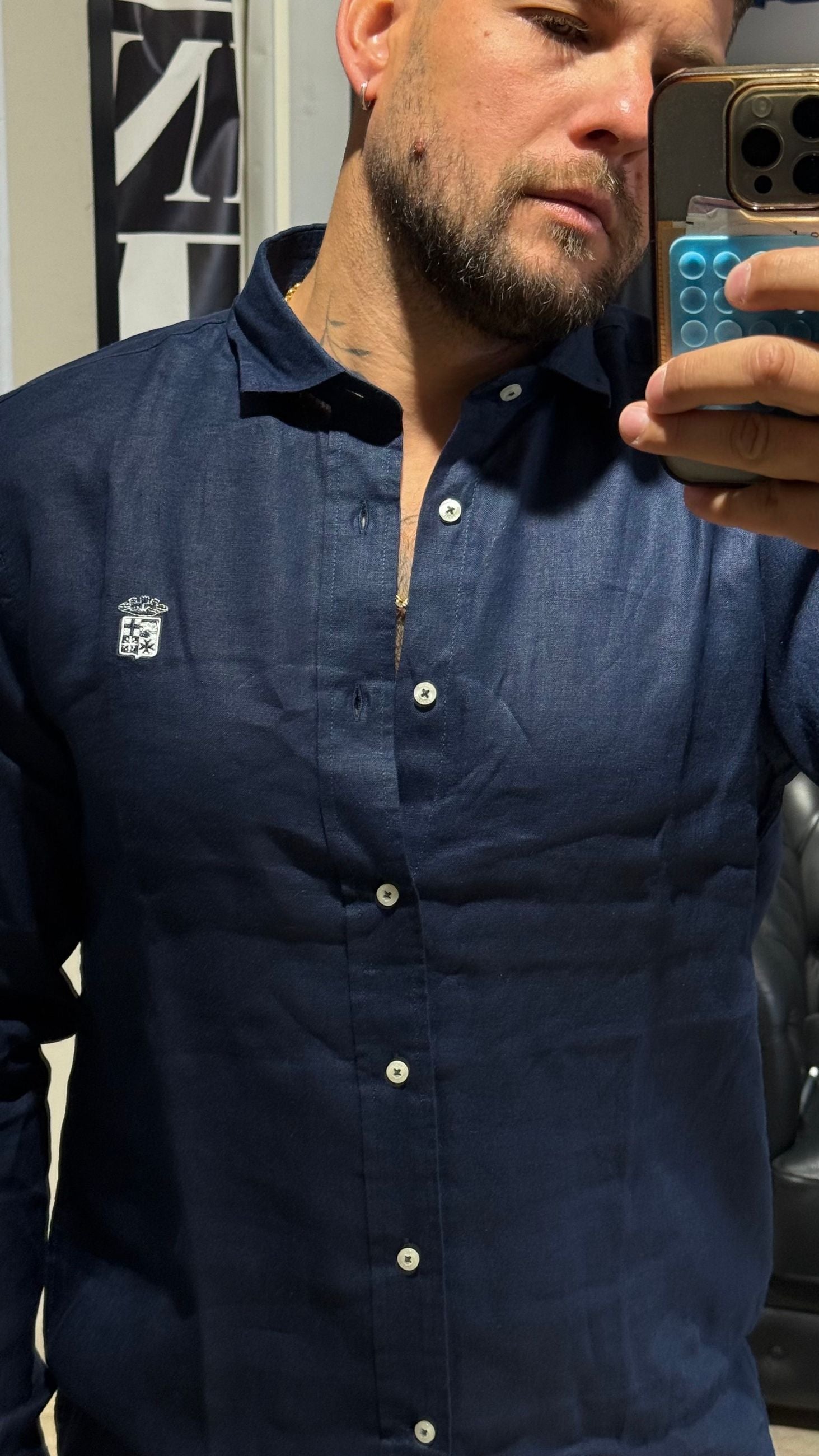 MARINA MILITARE CAMICIA 100% LINO MYS0127